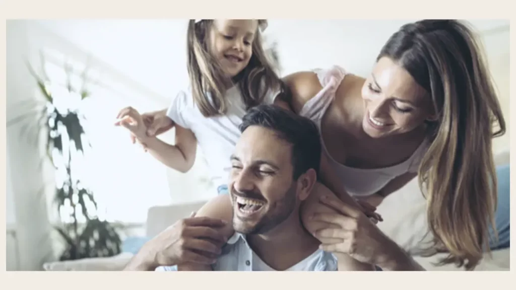 Happy family after man loses weight and has excellent life expectancy