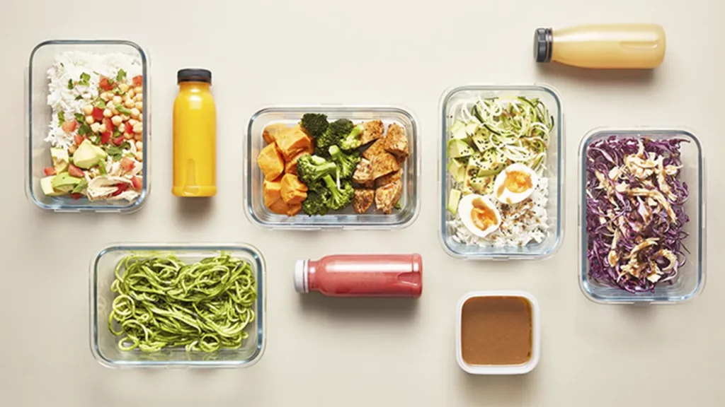 A table with a variety of nutritious foods for pregnant women