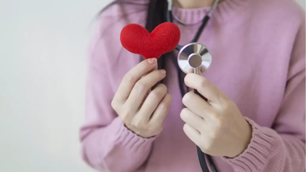 A woman in healthy heart condition after weight loss surgery