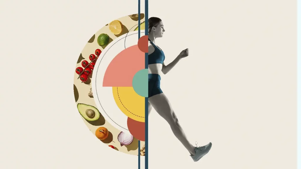 Photo showing a fit woman with a standard metabolism