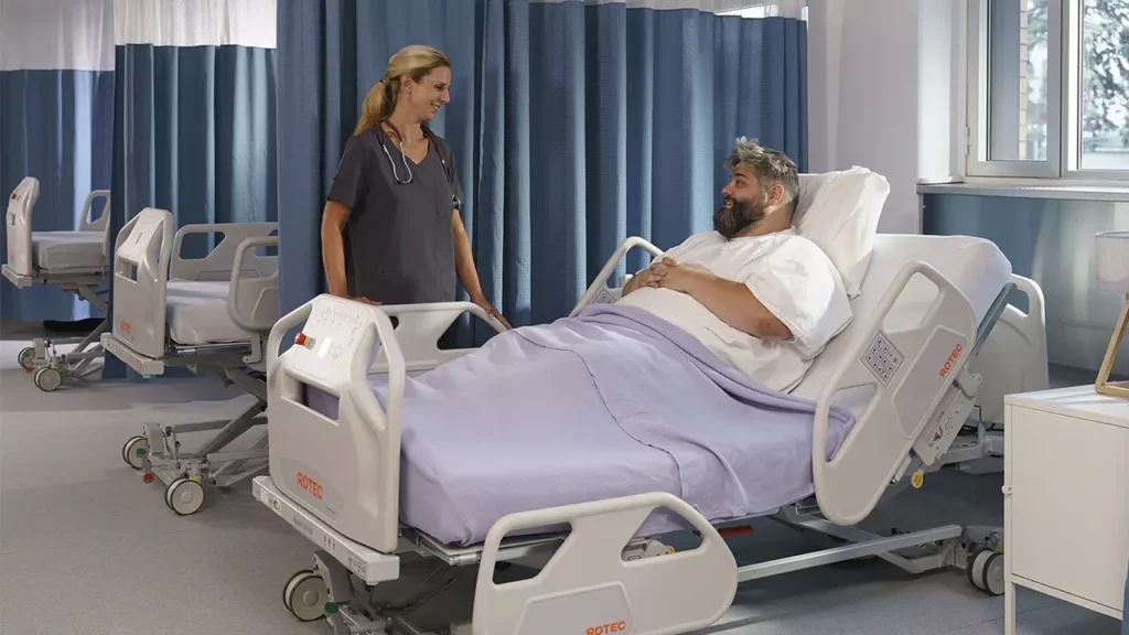 A patient who has had surgery and is hospitalized.